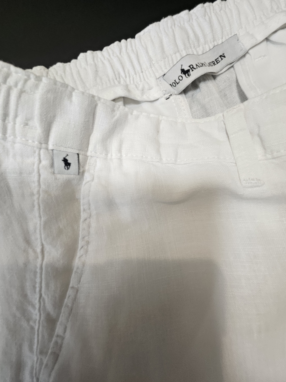 Polo Ralph Lauren Pants White Drawstring Tapered Men Size W33 L34 (Fits Like 29) - Picture 15 of 16